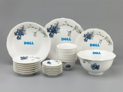 Bộ Đồ Ăn In Logo Dell