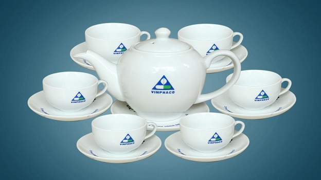 Bộ ấm trà Minh Long in logo- Món quà ý nghĩa để lưu niệm