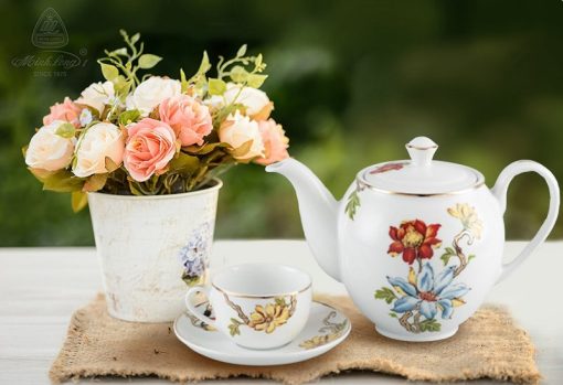 gốm sứ cao cấp, ấm sứ, bình trà gốm sứ