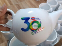 Bộ quà tặng ấm chén in logo TOA 30 năm Việt Nam