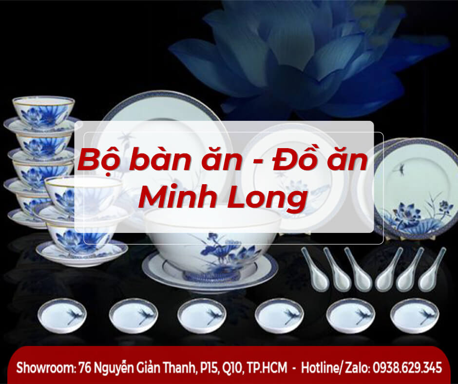 Bộ đồ ăn Minh Long Jasmine Men Trắng 36 sản phẩm