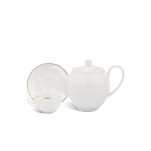 Bộ Trà Minh Long 0.5 L Camelia Chỉ Vàng