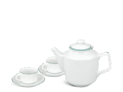 Bộ trà Minh Long 0.7 L Jasmine Kẻ Chỉ Xanh