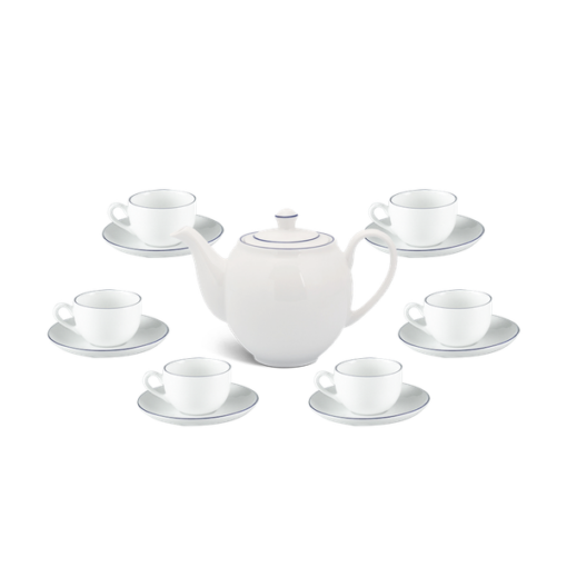 Bộ Trà Minh Long 0.8 L Camelia Chỉ Xanh Dương