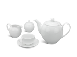 Bộ Trà Minh Long Camellia Trắng 1.1L