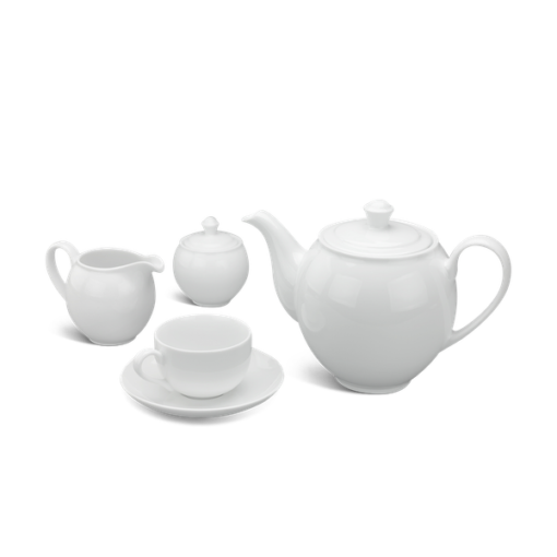 Bộ Trà Minh Long Camellia Trắng 1.1L