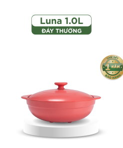 Nồi dưỡng sinh Luna 1.0 L + nắp (CK) - HealthyCook - Màu Đỏ