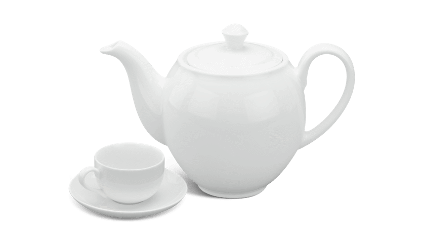 Bộ trà 0.8 L - Camellia - Trắng