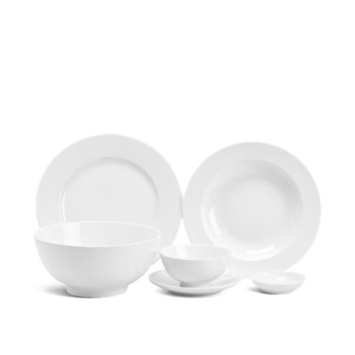 Bộ đồ ăn 10 người 36 sản phẩm - Jasmine - Trắng