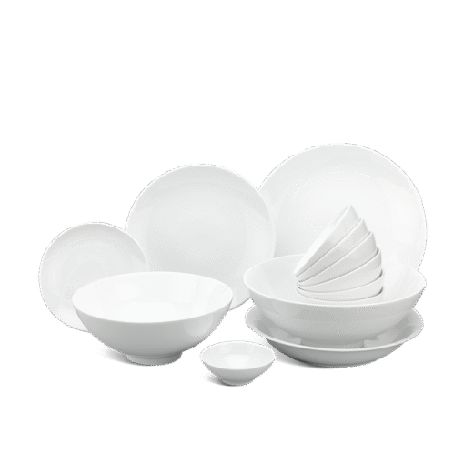 Bộ đồ ăn 17 sản phẩm Daisy Trắng