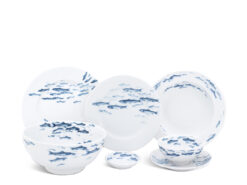 Bộ đồ ăn 23 sản phẩm Jasmine Cá Cơm Sương Mờ