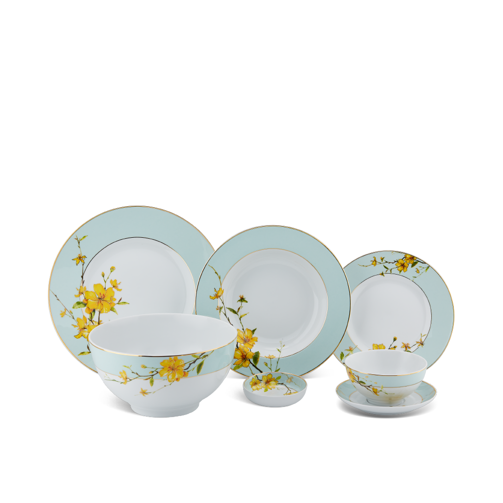 Bộ đồ ăn 23 sản phẩm Camellia hoa mai