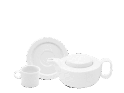 Bộ trà 0.38L Gastroline trắng 2