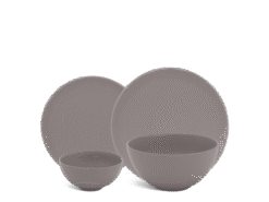 Bộ đồ ăn 09 sản phẩm Timeless màu xám 3