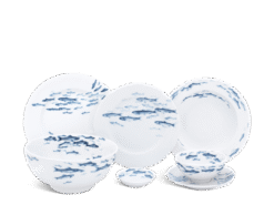 Bộ đồ ăn 23 sản phẩm Jasmine cá cơm sương mờ