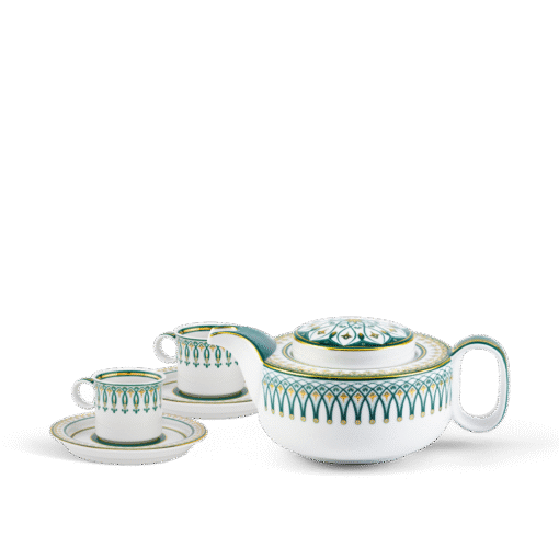 Bộ trà Gastroline đồng tâm xanh lá 0.38L