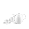 Bộ trà cao 0.8L Sago trắng