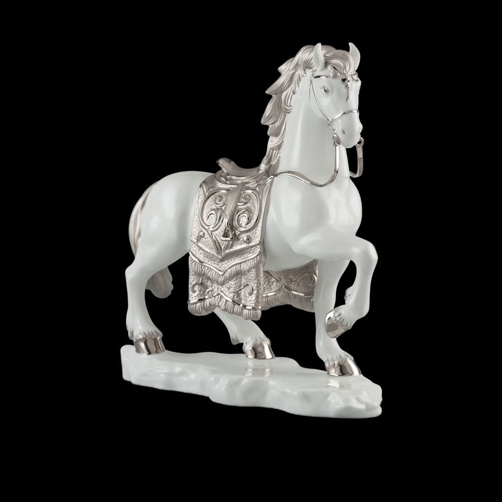 Ngựa Hoàng Gia 36.5 cm - Tượng - Trang trí Bạch Kim