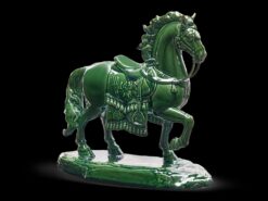 Tượng Bảo Mã 23.9 cm - Tượng - Lưu Ly Xanh