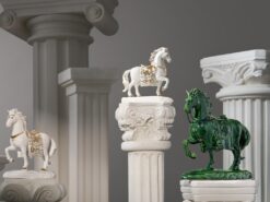 Tượng Bảo Mã 23.9 cm - Tượng - Lưu Ly Xanh