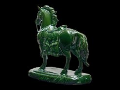 Tượng Bảo Mã 23.9 cm - Tượng - Lưu Ly Xanh