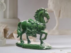 Tượng Bảo Mã 23.9 cm - Tượng - Lưu Ly Xanh