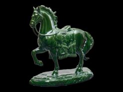 Tượng Bảo Mã 23.9 cm - Tượng - Lưu Ly Xanh